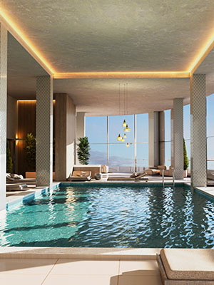 აუზი და ლაუნჯ-ბარი